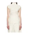 Issey Miyake Off-white Ample Top In White