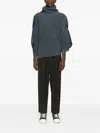 Issey Miyake Angular Stone Jumper In Blue