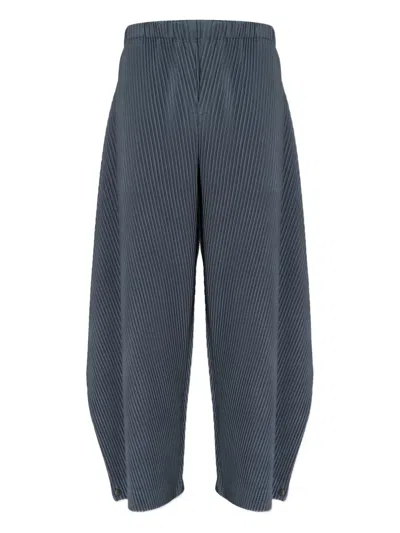 Issey Miyake Angular Stone Trousers In Gray