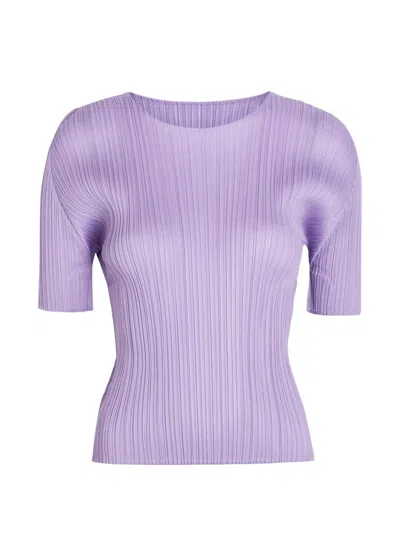 Issey Miyake April Short-sleeve Top In Black