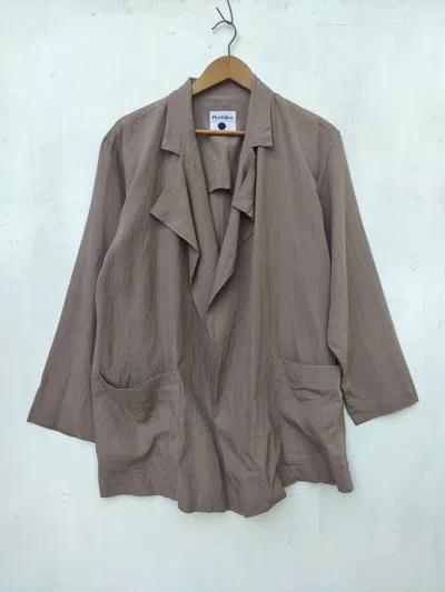 Pre-owned Issey Miyake Archives Plantation By  Kimono Jacket Linen