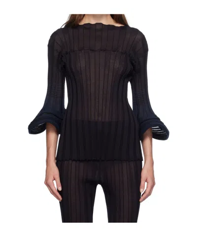 ISSEY MIYAKE ISSEY MIYAKE ASAGAO RIBBED TOP