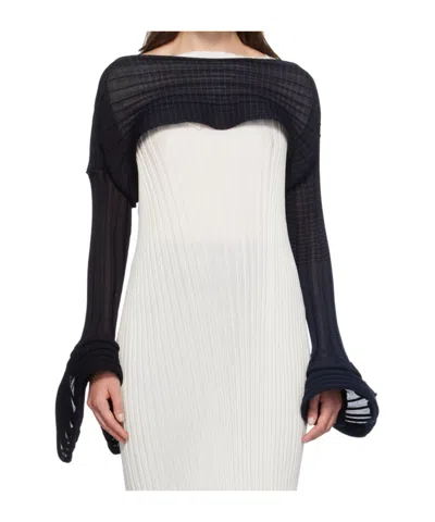 Issey Miyake Asagao Sweater In White