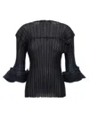 Issey Miyake Blue Asagao Top In Blue
