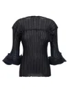 Issey Miyake Blue Asagao Top In Blue