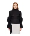 Issey Miyake Black Assemblage Branch Top In Black