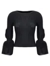 Issey Miyake Black Assemblage Branch Top In Black