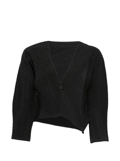 Issey Miyake Women Asymmetric Cardigan In Multi