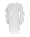 Issey Miyake Asymmetric Cardigan In White