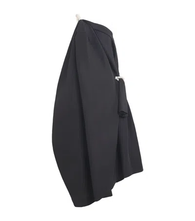Issey Miyake Asymmetric Cloth And Cord Midi Dress