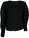 Issey Miyake Asymmetric-design Recycled-polyester Sweatshirt In Black