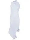 Issey Miyake Asymmetric Midi Dress