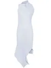 Issey Miyake Asymmetric Midi Dress
