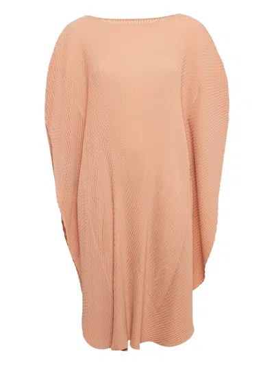 Pre-owned Issey Miyake Asymmetric Midi Dress