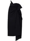 Issey Miyake Women Asymmetric Midi Skirt In Black