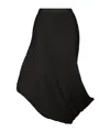 Issey Miyake Asymmetric Skirt In Black