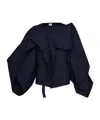 Issey Miyake Asymmetrical Casual Jacket In Black