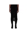 Issey Miyake Asymmetrical Skirt In Black