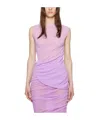Issey Miyake Asymmetrical Vest In Pink
