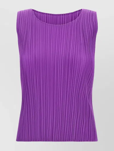 ISSEY MIYAKE AUGUST COLLECTION SLEEVELESS SCOOP NECK TOP