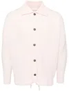 Issey Miyake August Pleated Shirt In Pink