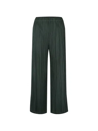 Issey Miyake August Pleated Trousers In Gray