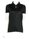 Issey Miyake August Polo Top In Black