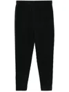 Issey Miyake Ns Basic Pleated Relaxed-fit Wide Knitted Trousers Black In Schwarz