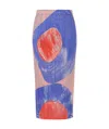 Issey Miyake Backlight Midi Skirt In Multicolor