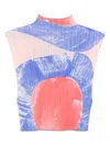 Shop Issey Miyake Backlight Tank Top In Blue