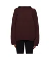 Issey Miyake Backpack Turtleneck Sweater In Red