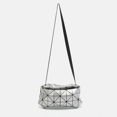 Issey Miyake Bao Bao Carton Grey Pvc Shoulder Bag In Silver