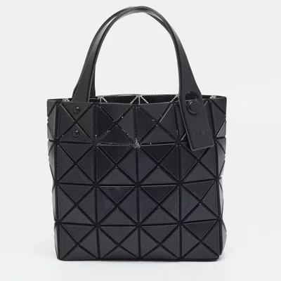 Pre-owned Issey Miyake Bao Bao Mini Black Mesh And Vinyl Tote