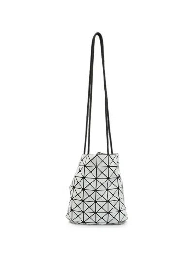 Pre-owned Issey Miyake Bao Bao Triangular-panel Bucket Bag In White