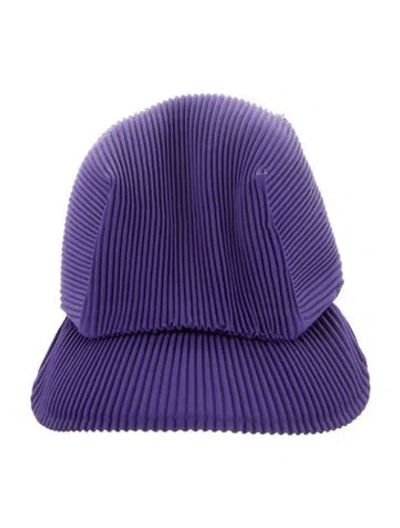 Pre-owned Issey Miyake Baseball Hat In Purple