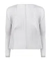 Issey Miyake Basic Cardigan In White