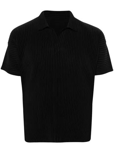ISSEY MIYAKE BASIC PLISSÉ POLO SHIRT