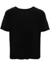 Issey Miyake Black Basics T-shirt In Black