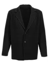 Issey Miyake Plisse Blazer Jackets Black In Black