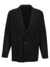 Issey Miyake Plisse Blazer Jackets Black In Black