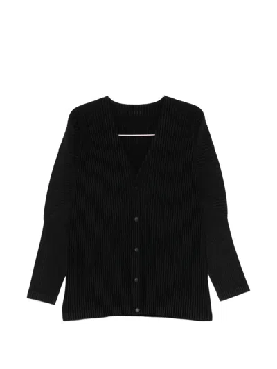 ISSEY MIYAKE BASICS BUTTONED PLEATED T-SHIRT