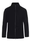 Issey Miyake Pleated Zip-front Shirt Jacket In Black