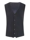 Issey Miyake Basics Gilet In Blue