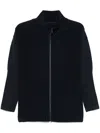 Issey Miyake Basics Jacket In Blue