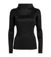 Issey Miyake New Colorful Basics Long-sleeved Top In Black