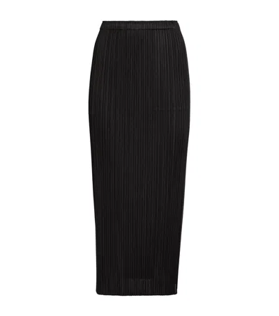 Issey Miyake Black Thicker Bottoms 1 Midi Skirt