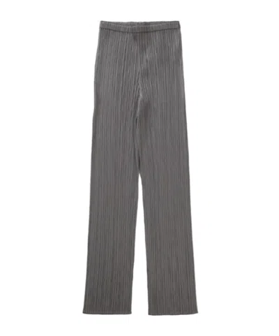 ISSEY MIYAKE PLEATS PLEASE ISSEY MIYAKE CROPPED LEG PLEATED TROUSERS