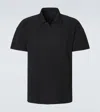 Issey Miyake Ns Black Bascis V-neck Regular-fit Knitted Polo Shirt In Black