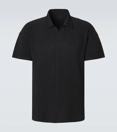 ISSEY MIYAKE HOMME PLISSÉ ISSEY MIYAKE BASICS PLEATED POLO SHIRT