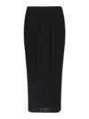Issey Miyake Midi Skirt Featuring Pleated Design In Black
